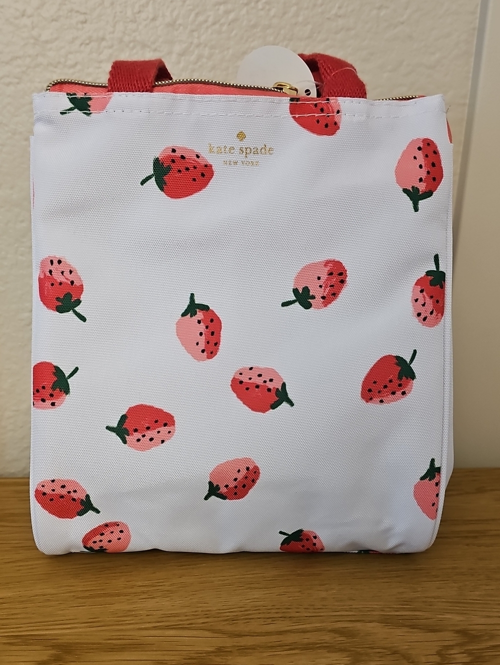 Kate Spade Strawberry Print Insulated Lunch Tote Bag 🍓